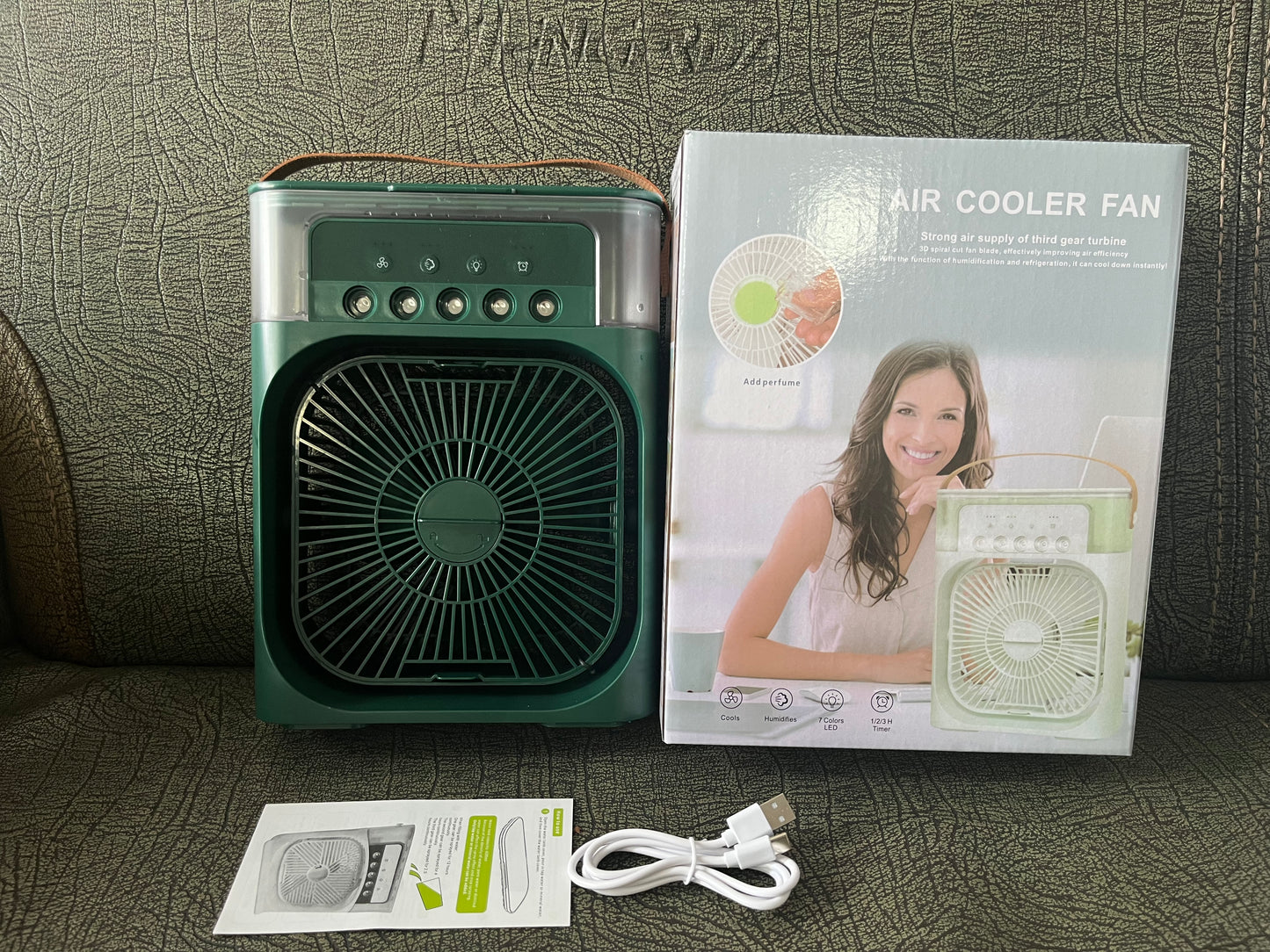Desktop Electric Fan Air Cooler Water Cooling Spray Fan Portable Air
